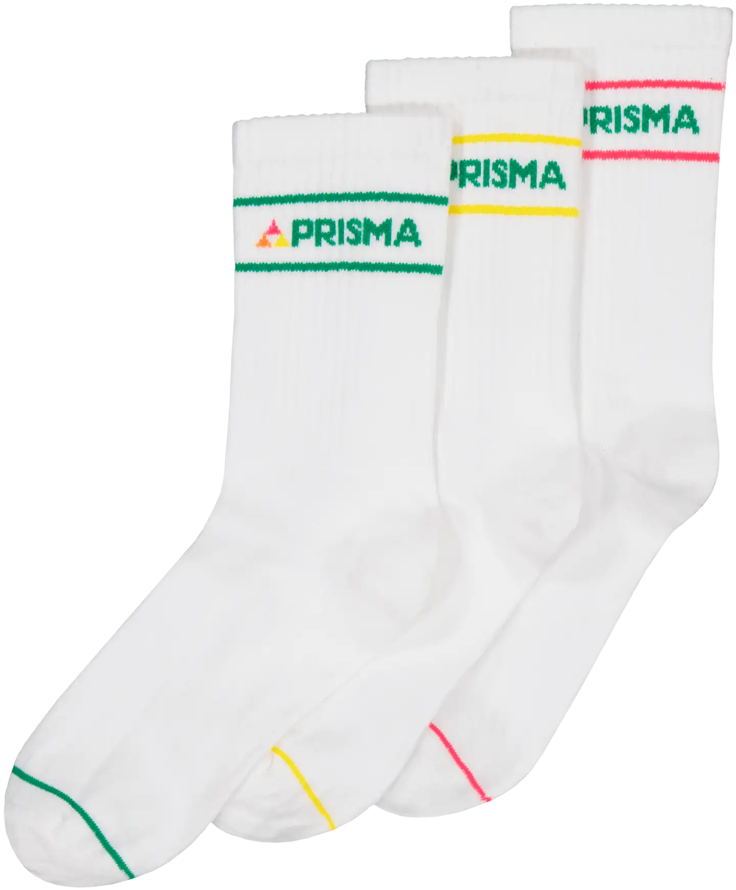 Prisma unisex sportsukat 193P062503 3-pack - WHITE