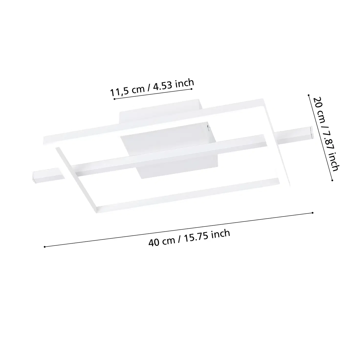 EGLO kattovalaisin Amandolo LED 17W RGB CCT valkoinen - 7