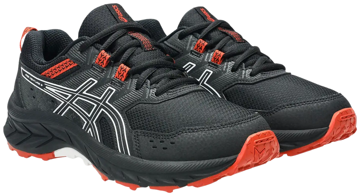 Asics lasten polkujuoksukengät Pre Venture GS - Black/white - 1