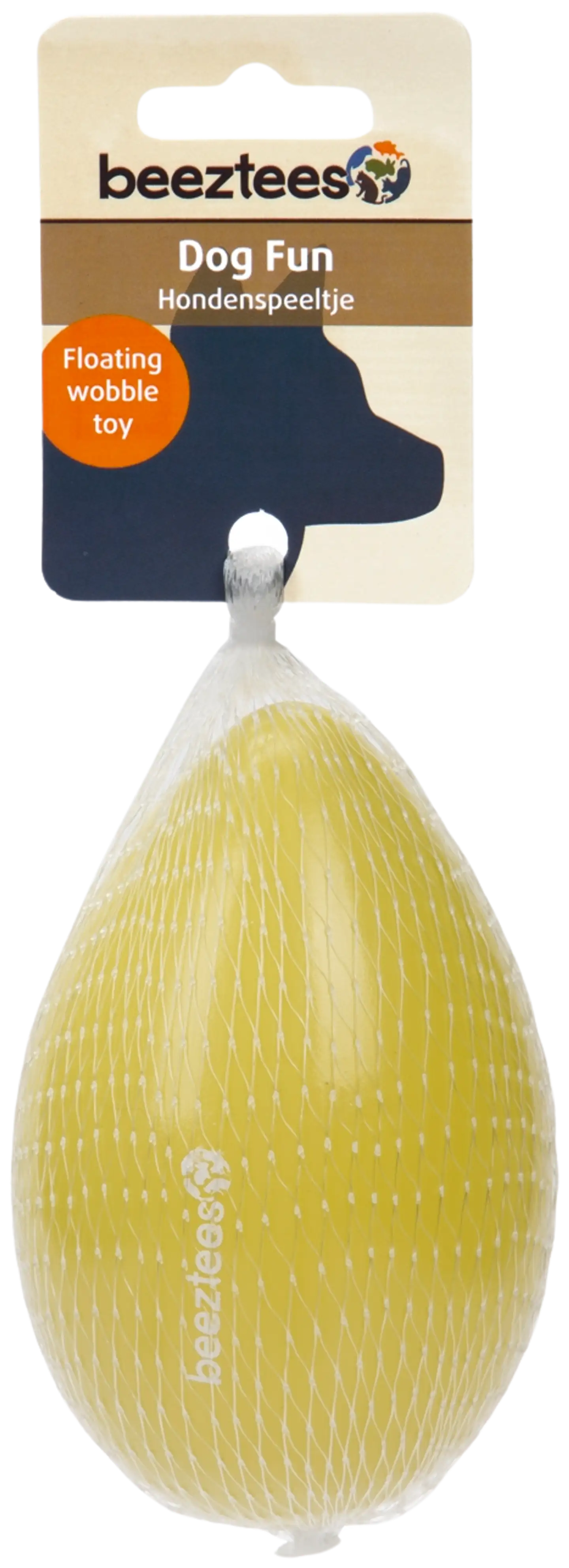 Beeztees koiran lelu Funny Egg 12,5 cm keltainen - 2