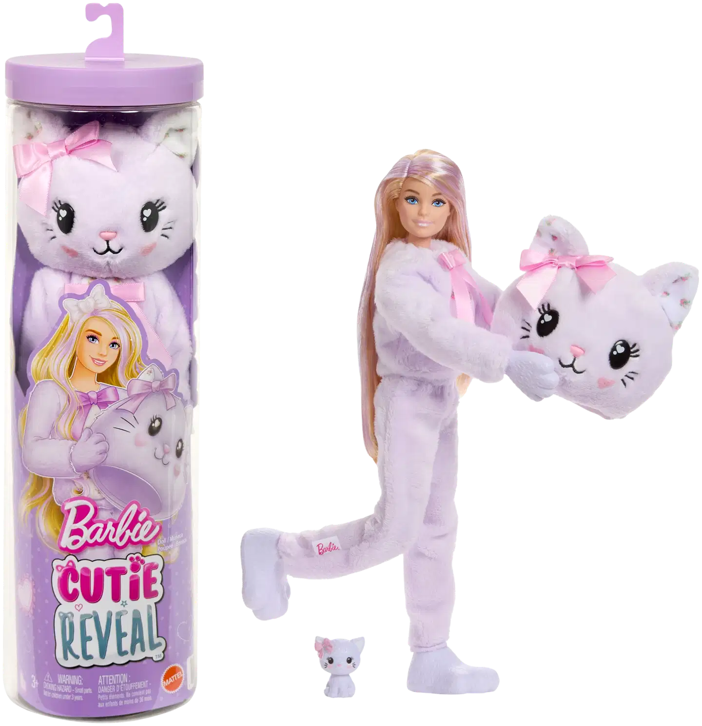 Barbie Cutie Reveal Sweet Bows lila kissa - 1