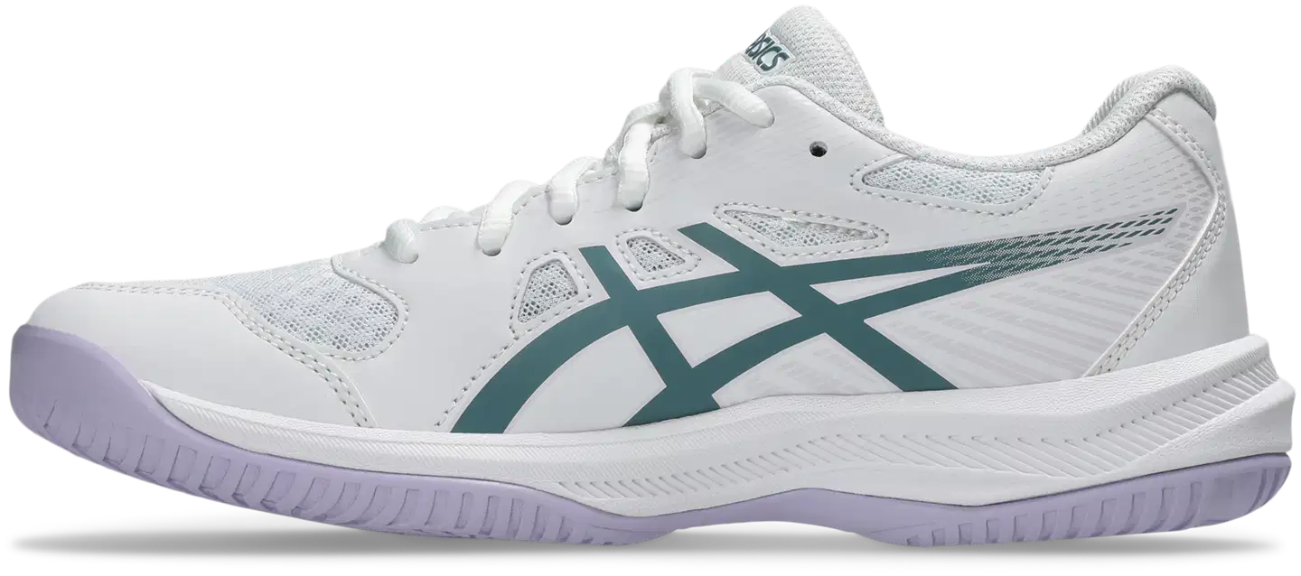 Asics Upcourt 6 naisten sisäpelikenkä - WHITE/FOGGY TEAL - 3