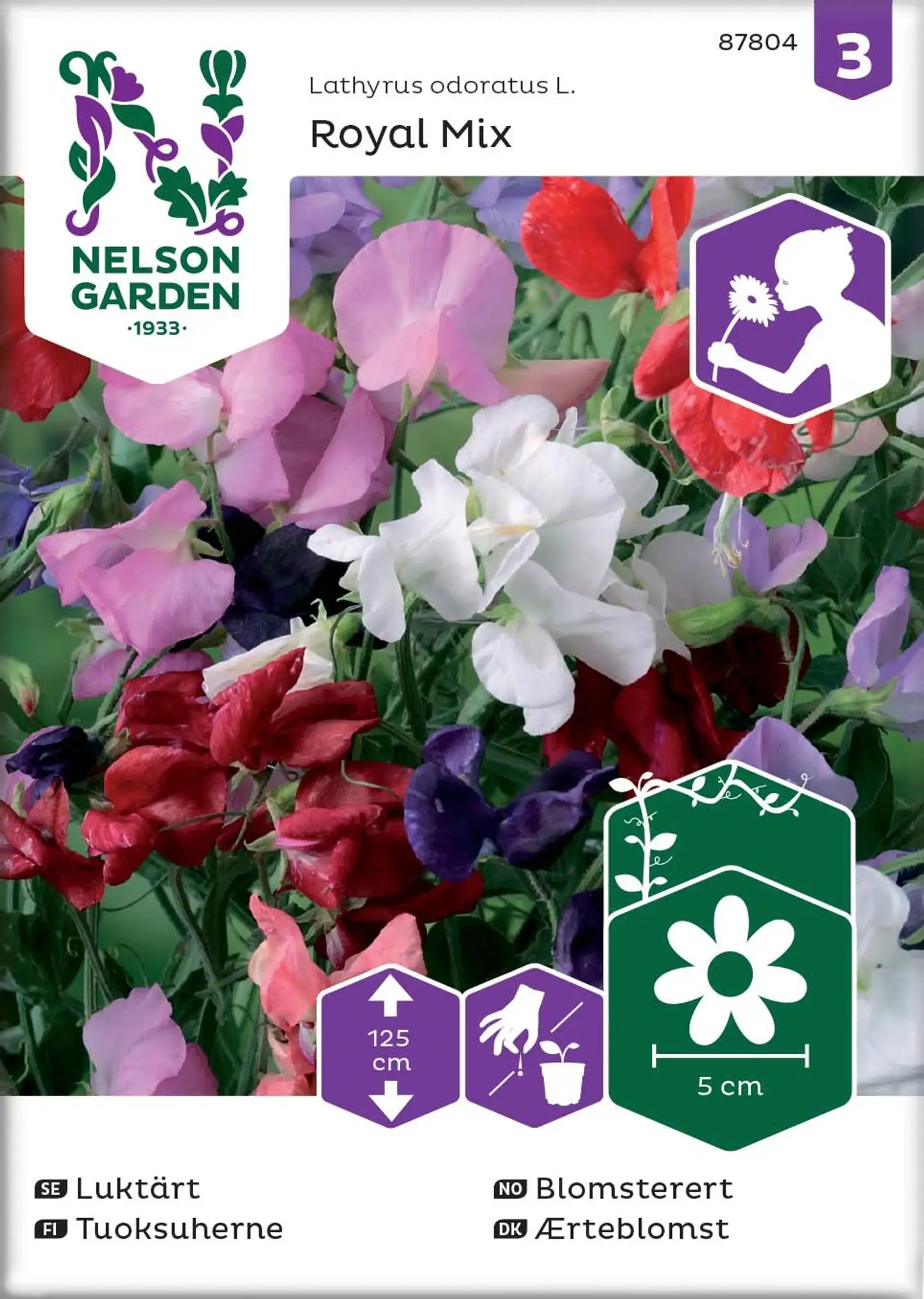 Nelson Garden Siemen Tuoksuherne, Royal Mix
