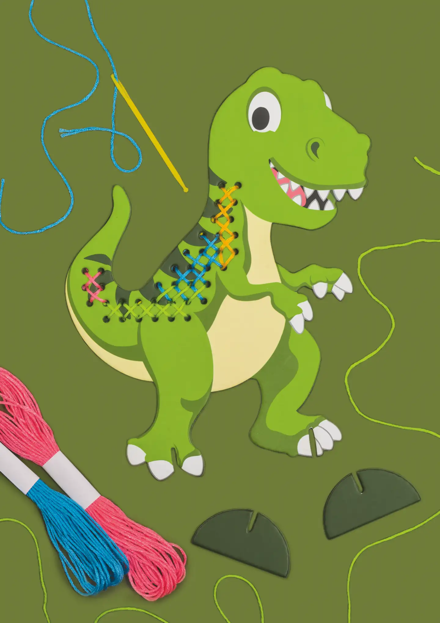 Hahmokirjontasetti lapsille, Dinosaurus - 3