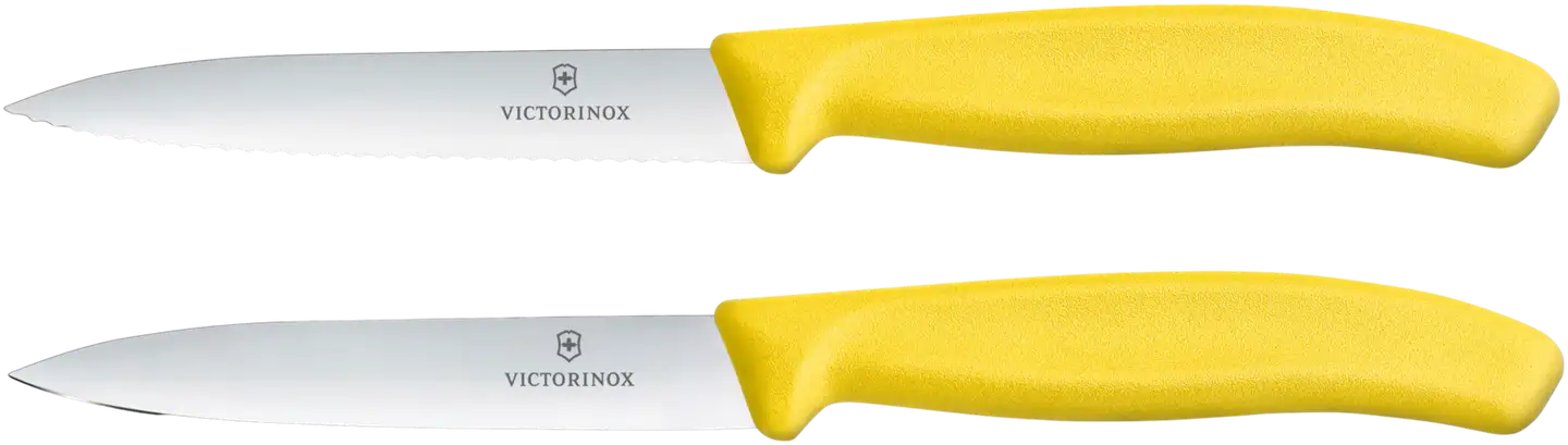 Victorinox pikkuveitsisetti 2 kpl 10 cm keltainen - 1