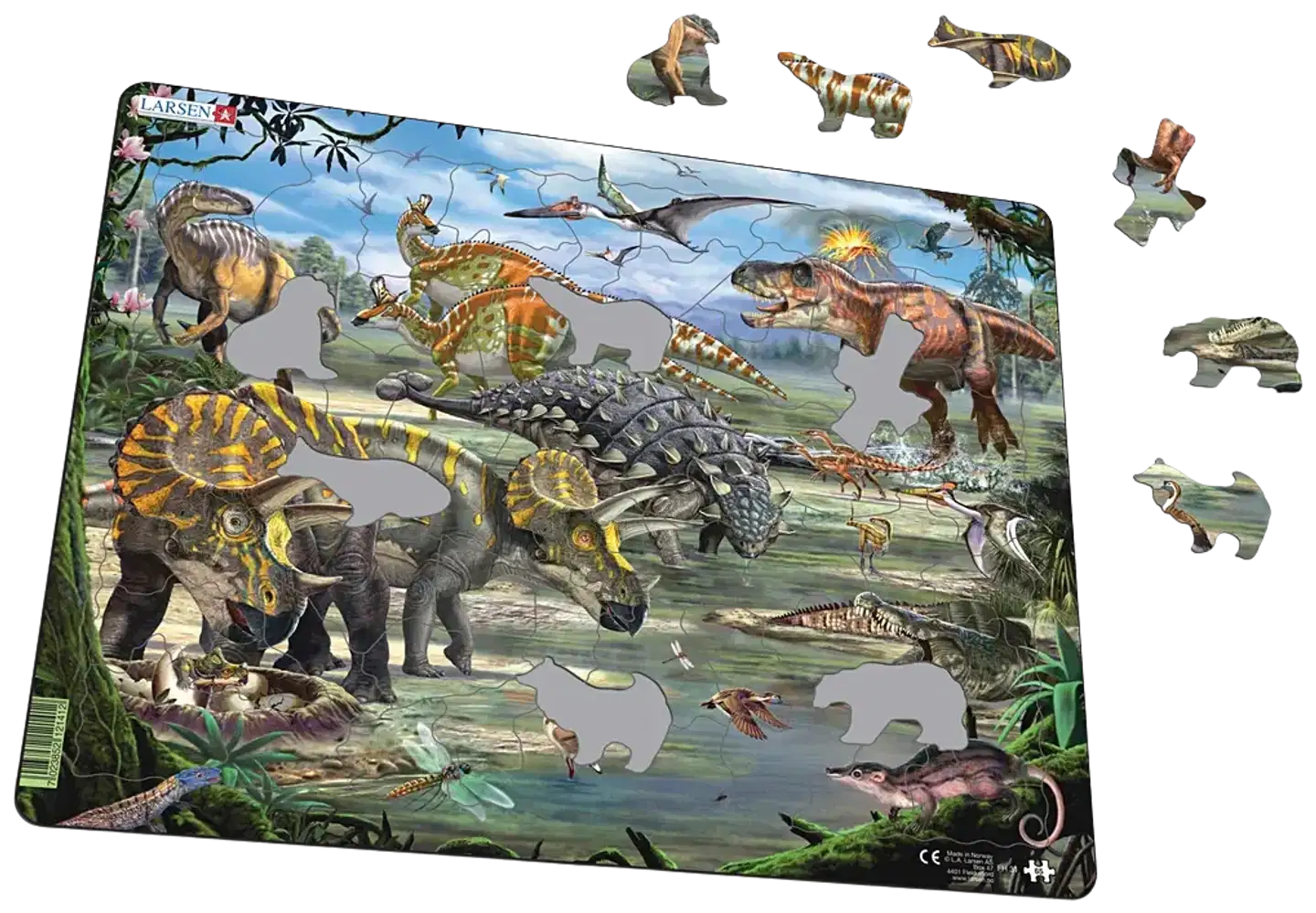 Larsen Maxi Palapeli Dinosaurukset 65 palaa - 2
