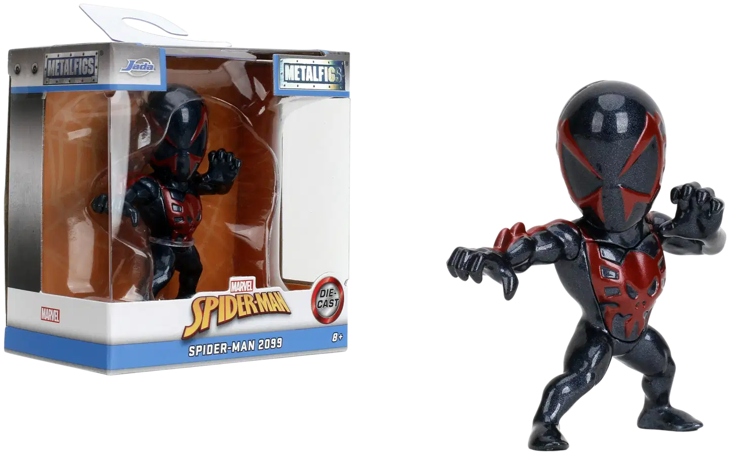 Jada Marvel Spider-Man, keräilyhahmot 6,5 cm, metallivalettu (die-cast), neljä erilaista, myydään yksittäin - 9