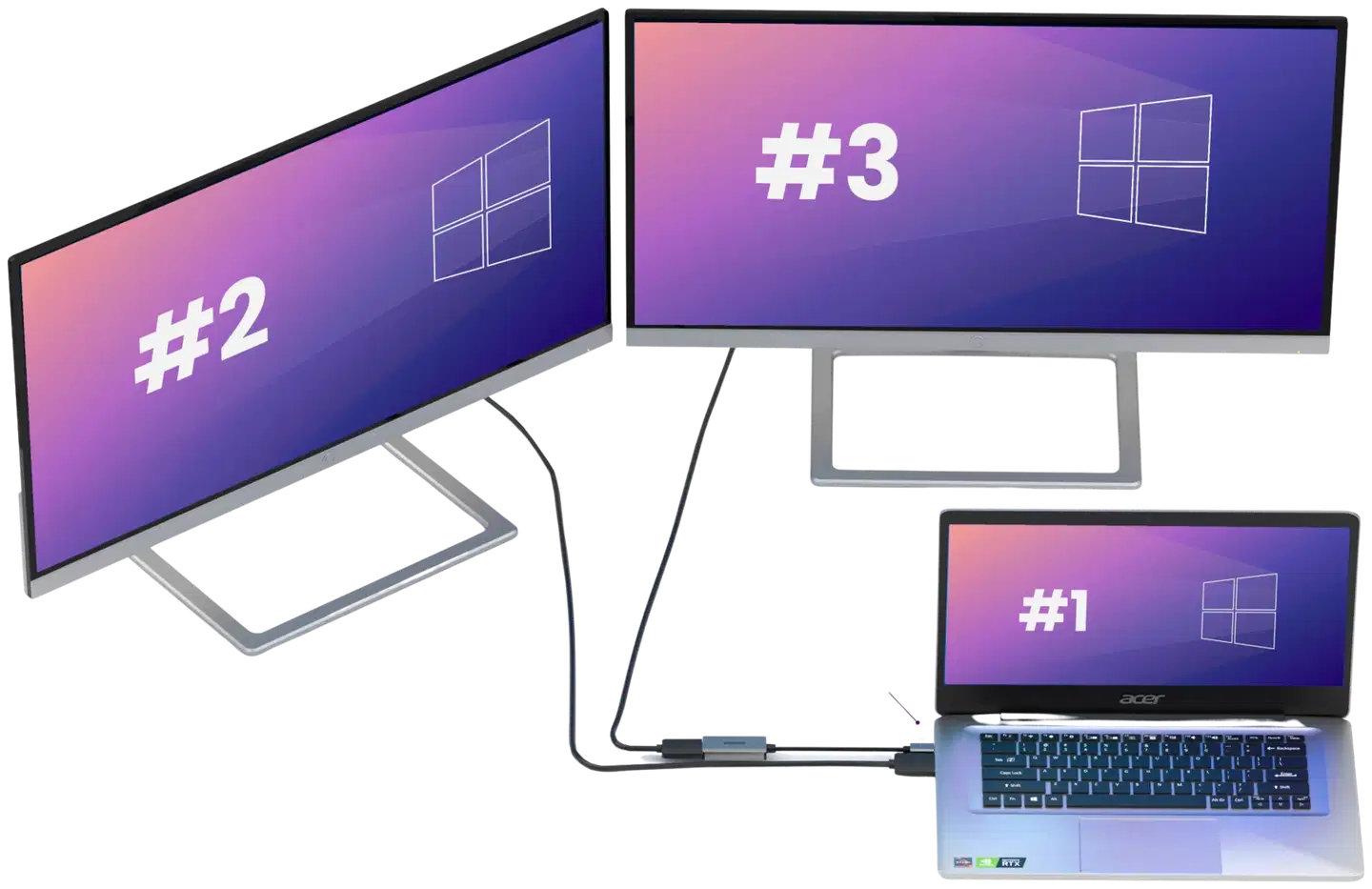Marmitek Connect USB-C - Display Port adapteri - 5