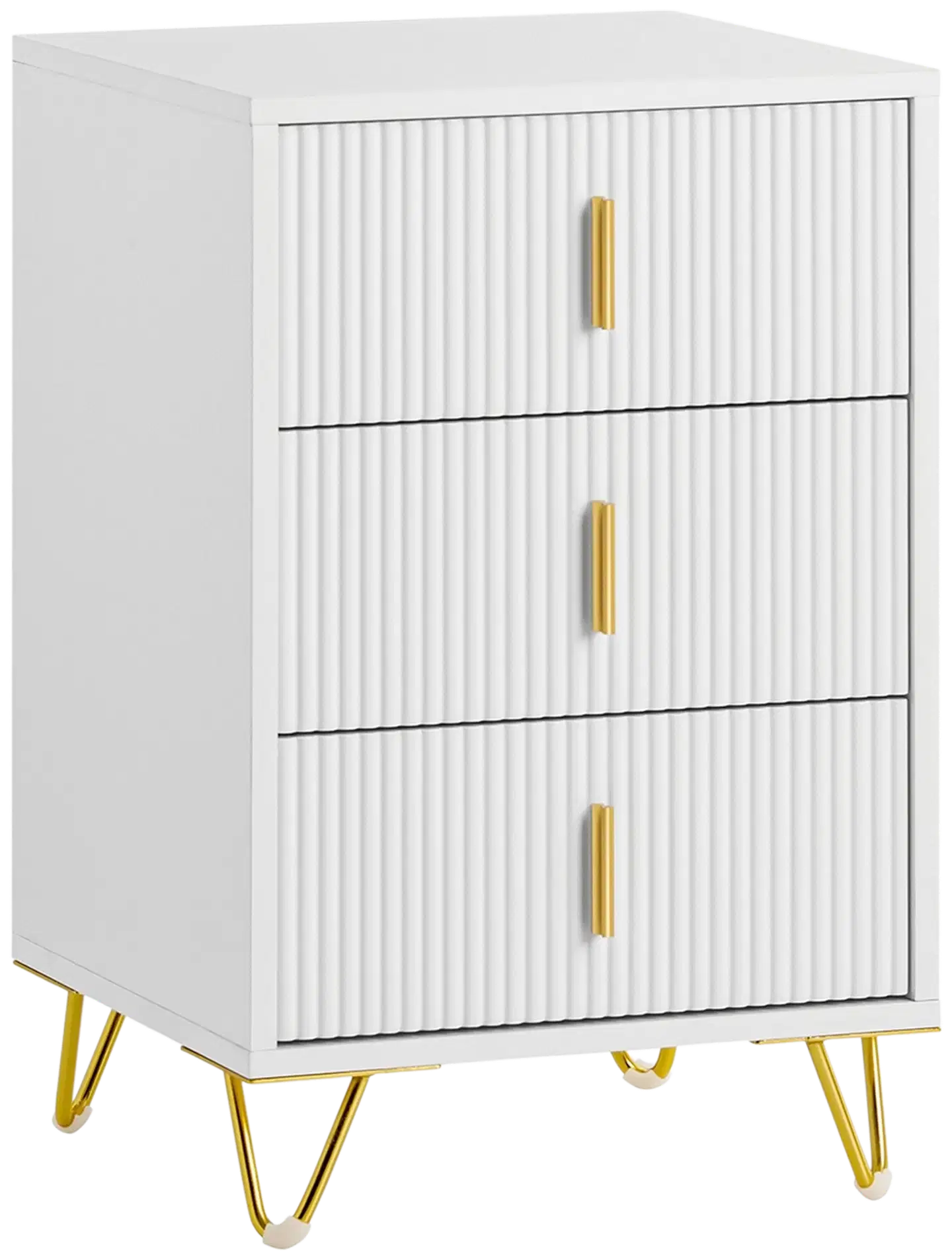 SoBuy yöpöytä valkoinen FBT115-L-W - 1
