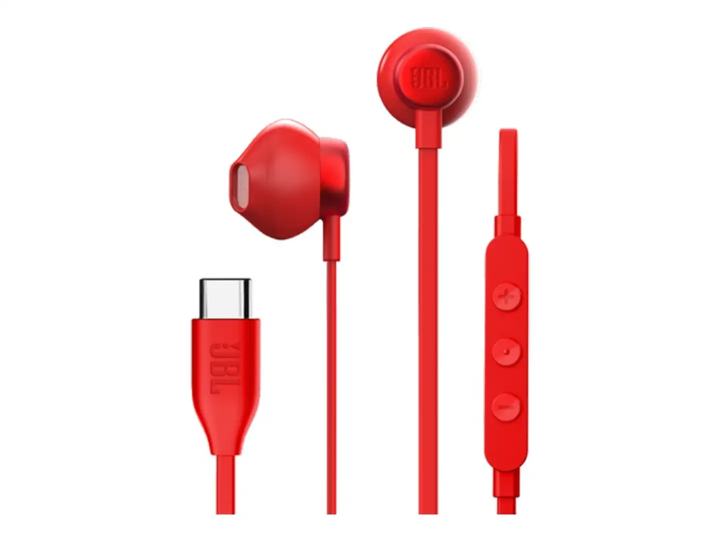 JBL USB-C nappikuulokkeet Tune 305C punainen - 9