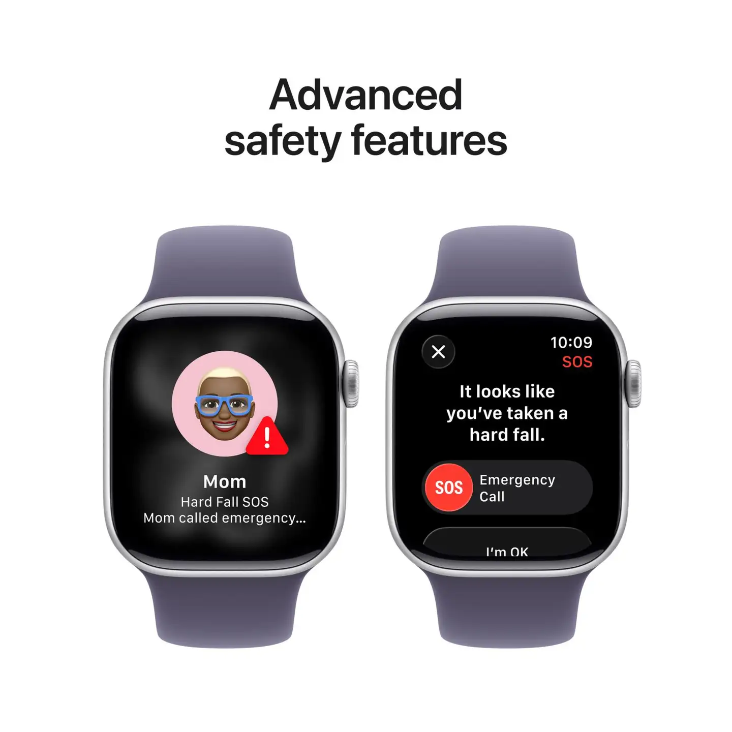 Apple Watch Series 11 GPS + Cellular 46mm hopeinen alumiinikotelo, purple fog sport ranneke - M/L - MFCR4QN/A - 6