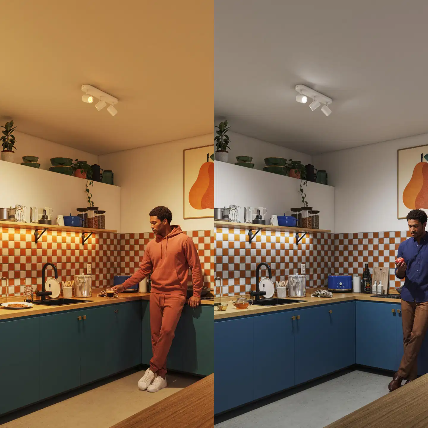 Philips Smart Lighting BOS kohdevalaisin GU10 5W RGB + säädettävä valkoinen 3 kpl kaukosäätimellä - 4