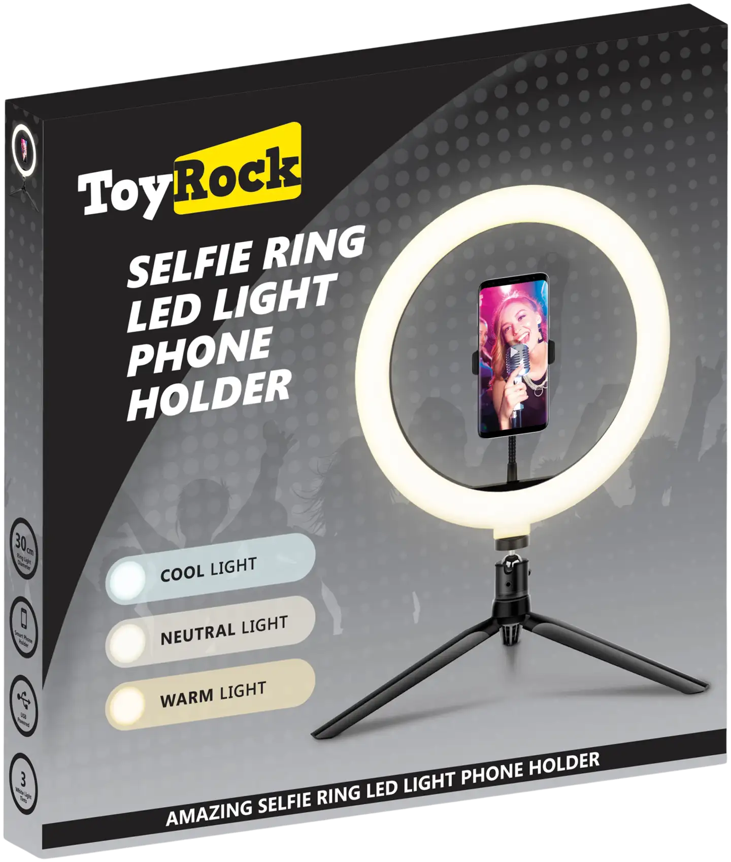 Toyrock led-Rengasvalo - 2