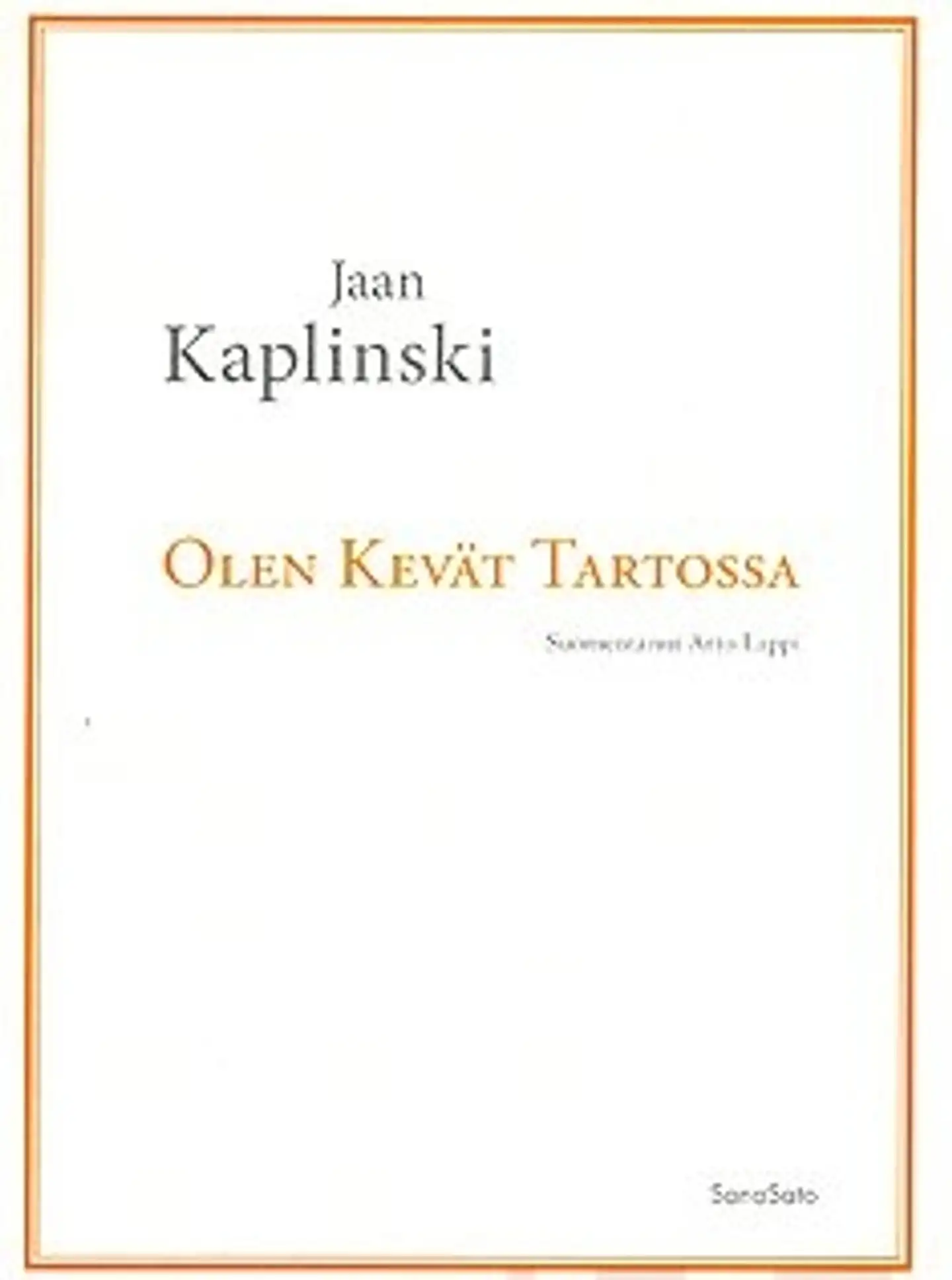 Olen kevät Tartossa