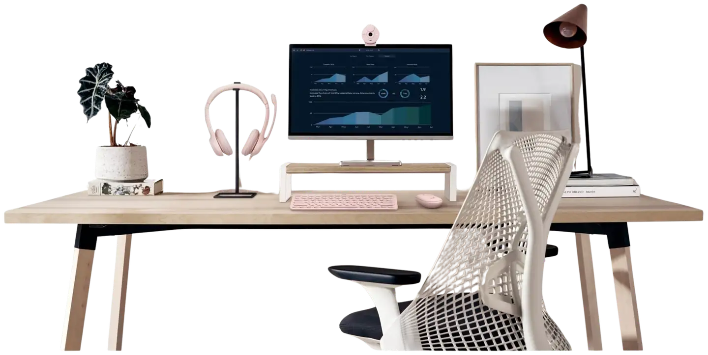 Logitech PC kuuloke H390 USB  - ruusu - 10
