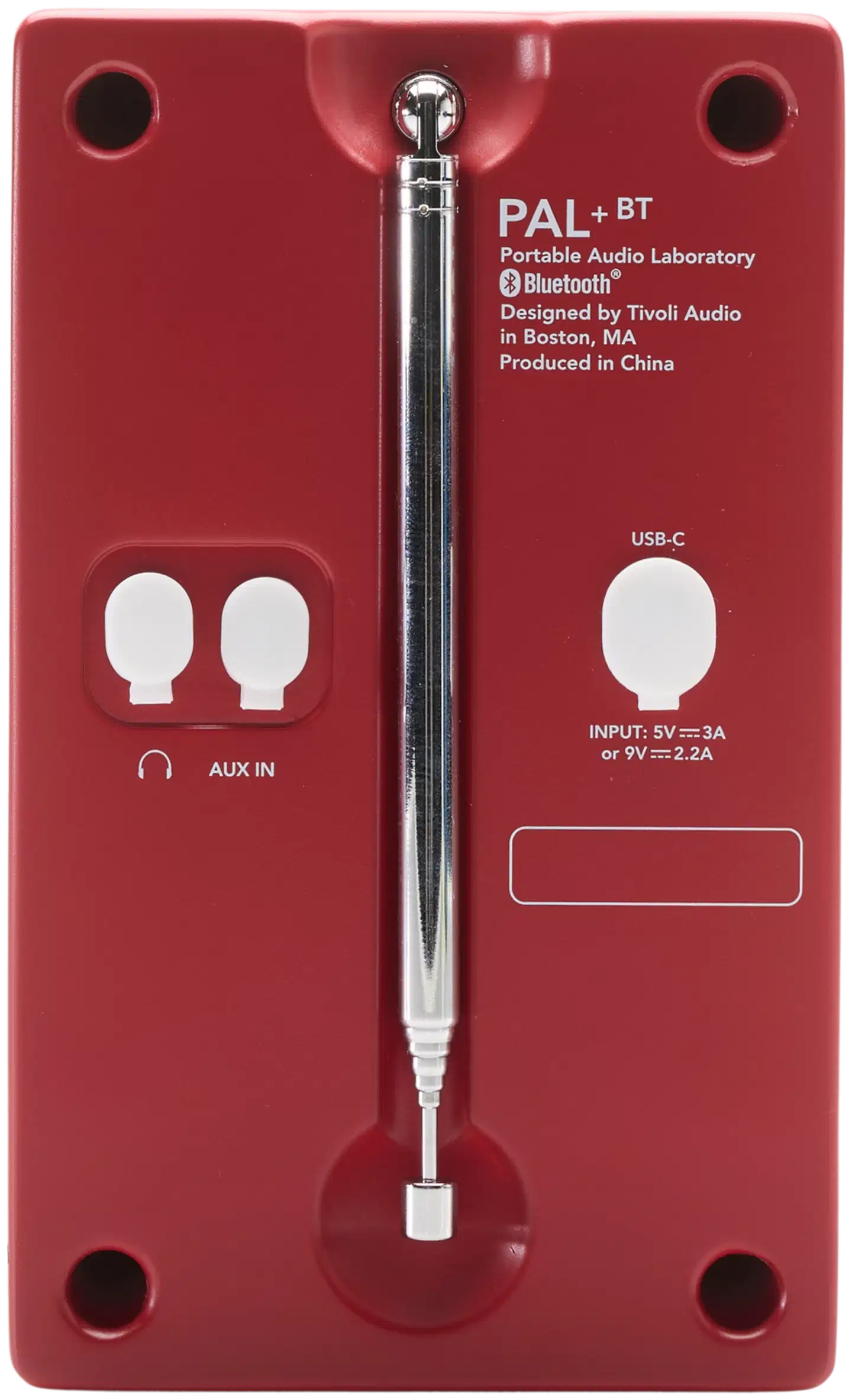 Tivoli Audio kannettava DAB+/FM Bluetooth-radio PAL+ Gen.3 BT punainen - 3