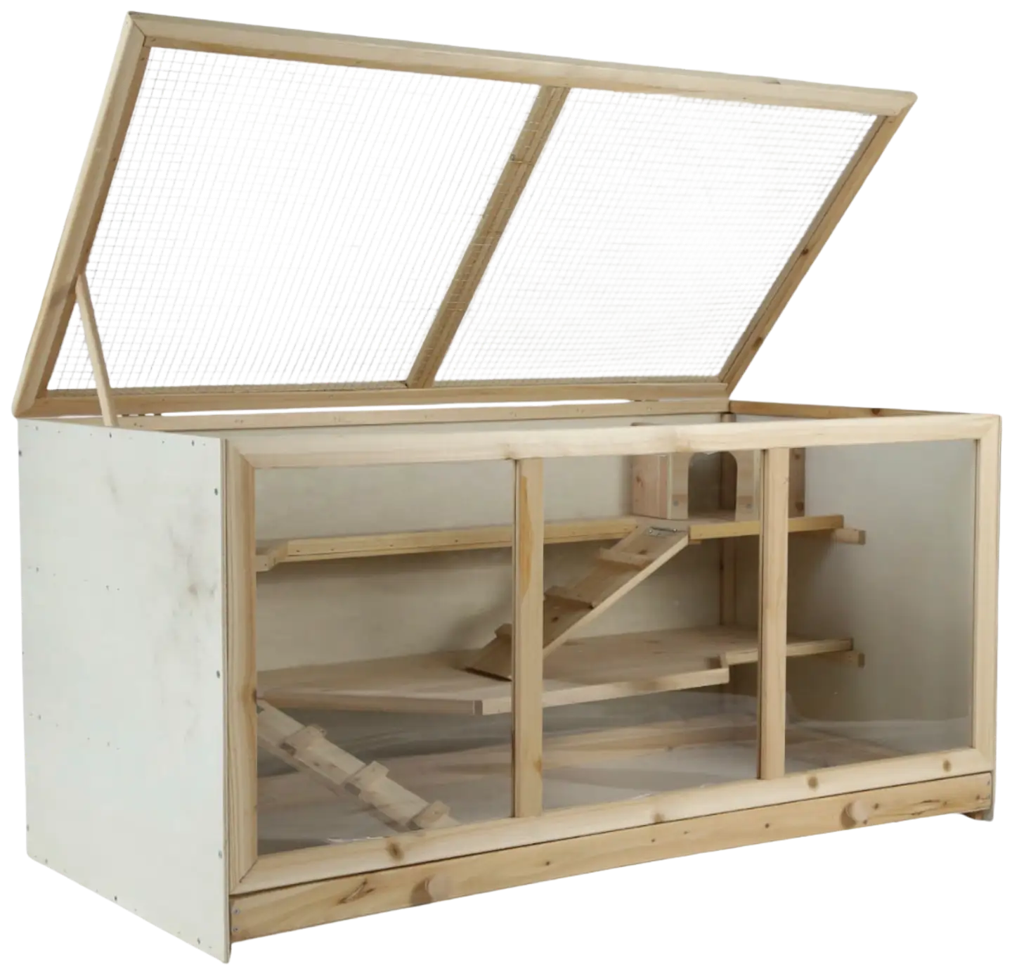 Trekker hamsterin häkki 116x60x58 cm puinen - 4