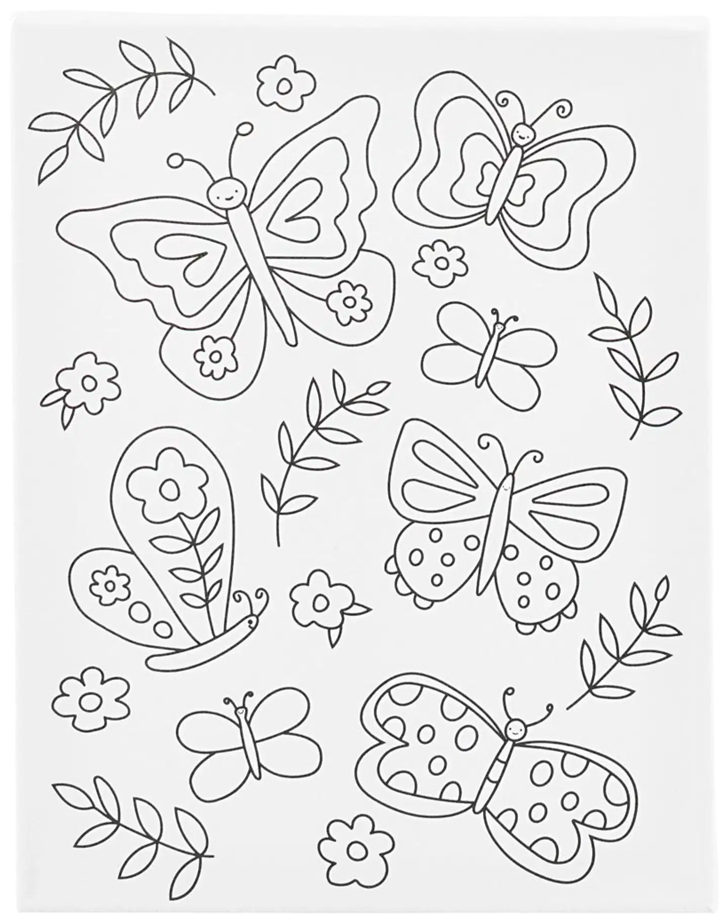 Creativ Company kuvioitu maalauspohja perhoset  24x30 cm - 1