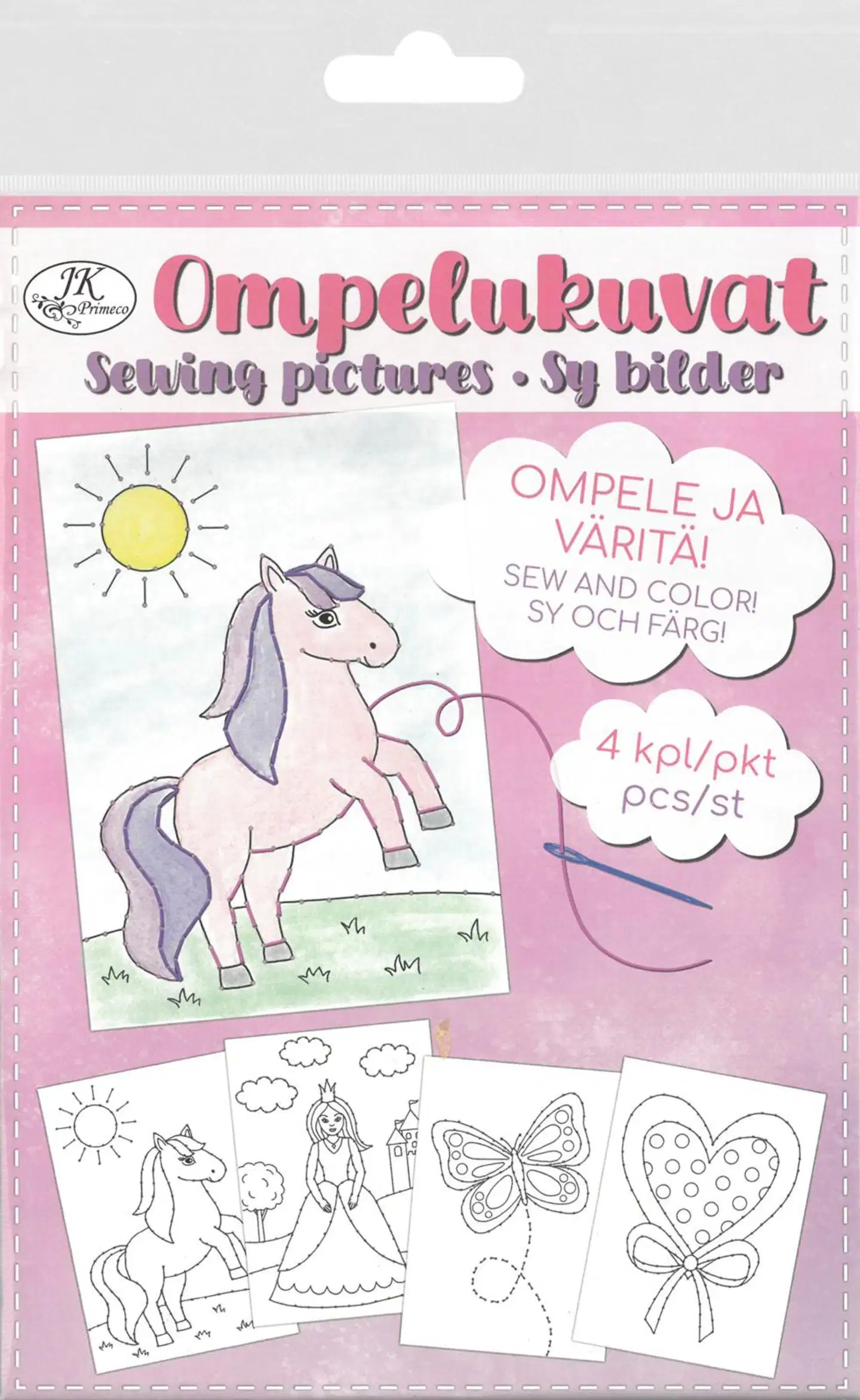 J.K. Primeco ompelukuvat A5 Satumaa 4kpl - 1