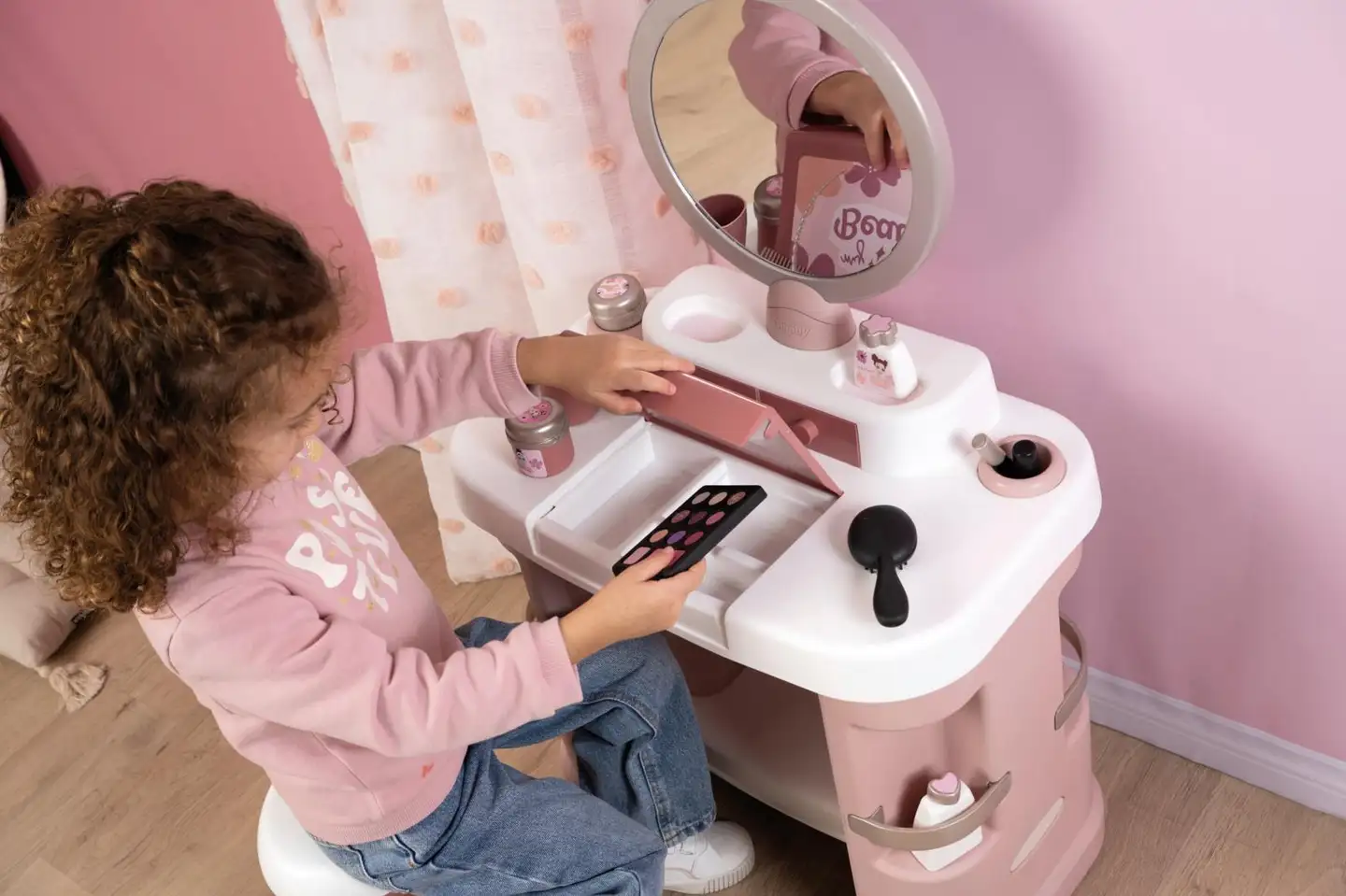 Smoby My Beauty Dressing Table, kampauspöytä kauneusleikkeihin - 9
