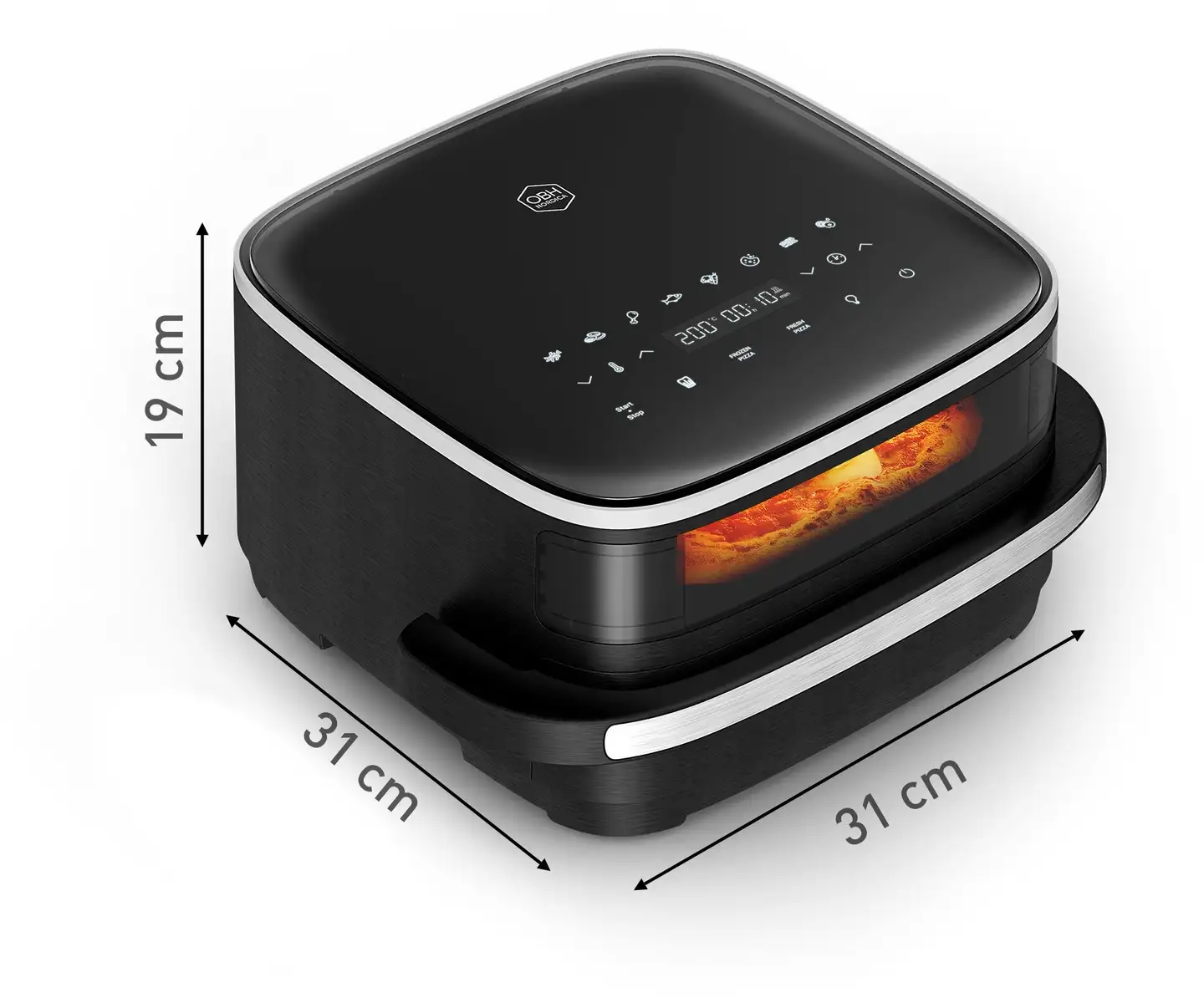 OBH Nordica Easy Fry XL Surface air fryer 1,0 kg, musta FW4018N0 - 6