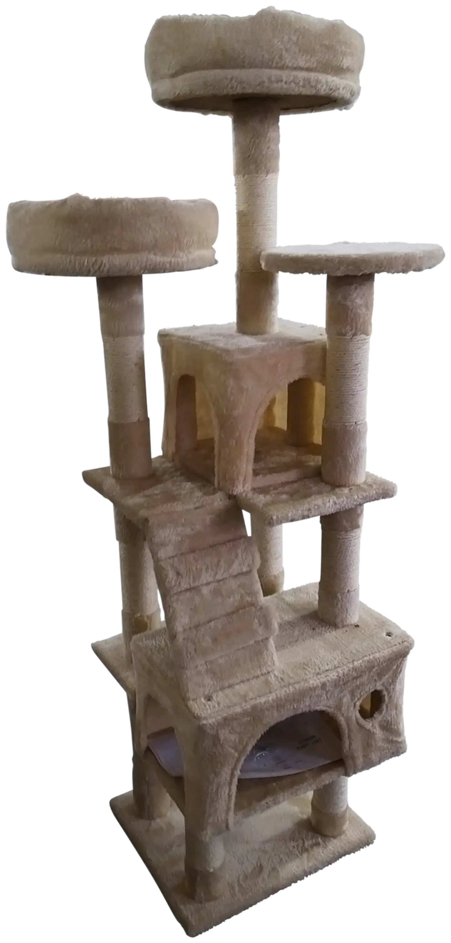 Trekker kissan kiipeilypuu Tower 170 cm beige - 4