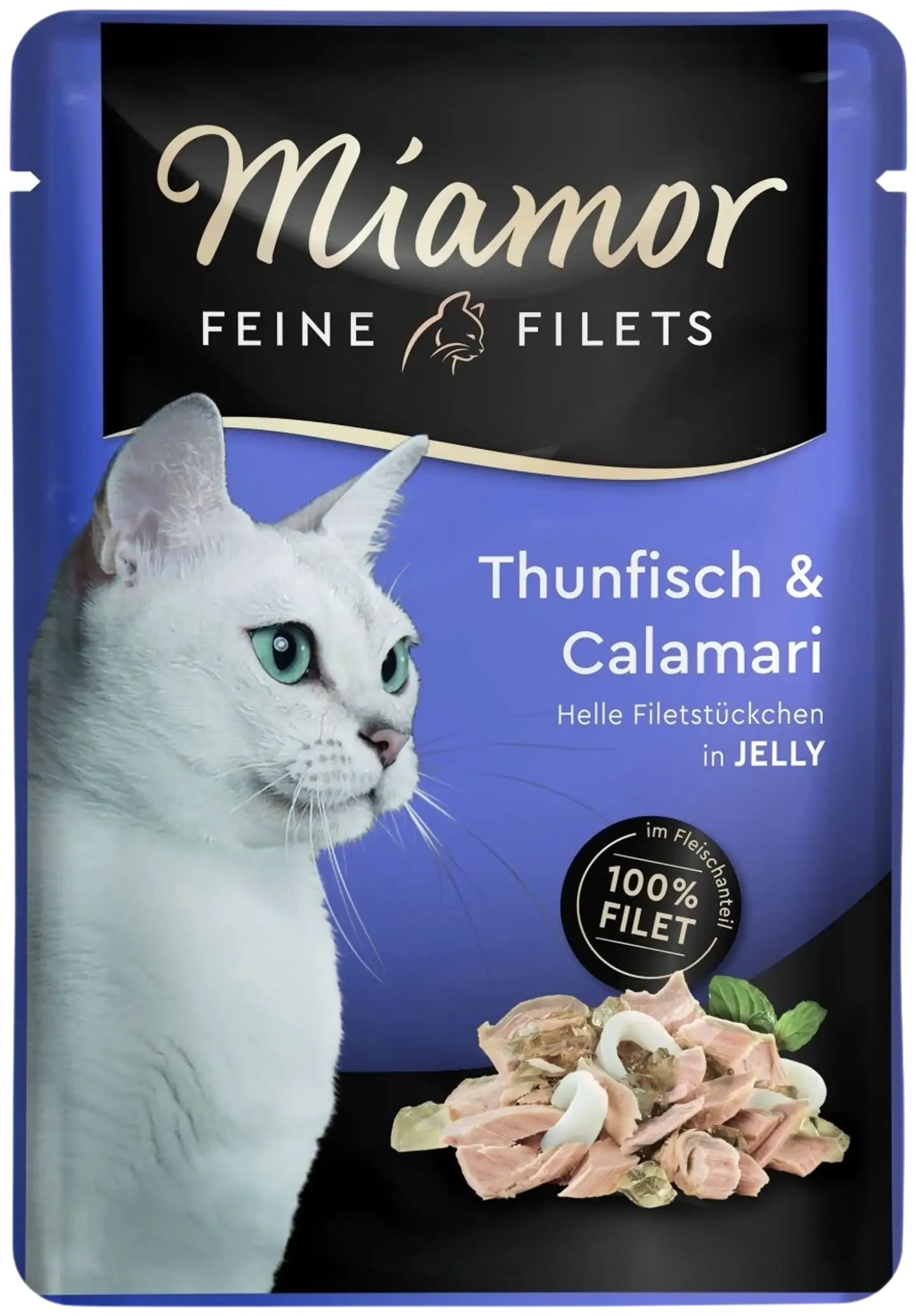 Miamor Fine Filets kala & mustekala 100g, annospussi