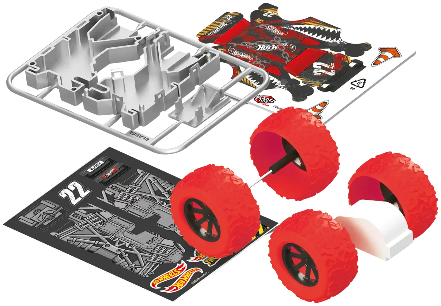 Bladez Toyz DIY lelu Hot Wheels Mini Maker Kitz Monster Truck Kit - 3