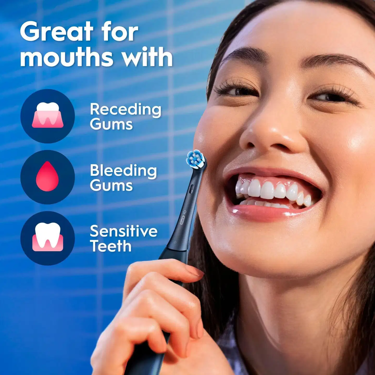 Oral-B iO3 -sähköhammasharja, Giftset, musta, 4 vaihtoharjaa, Matkakotelo - 3