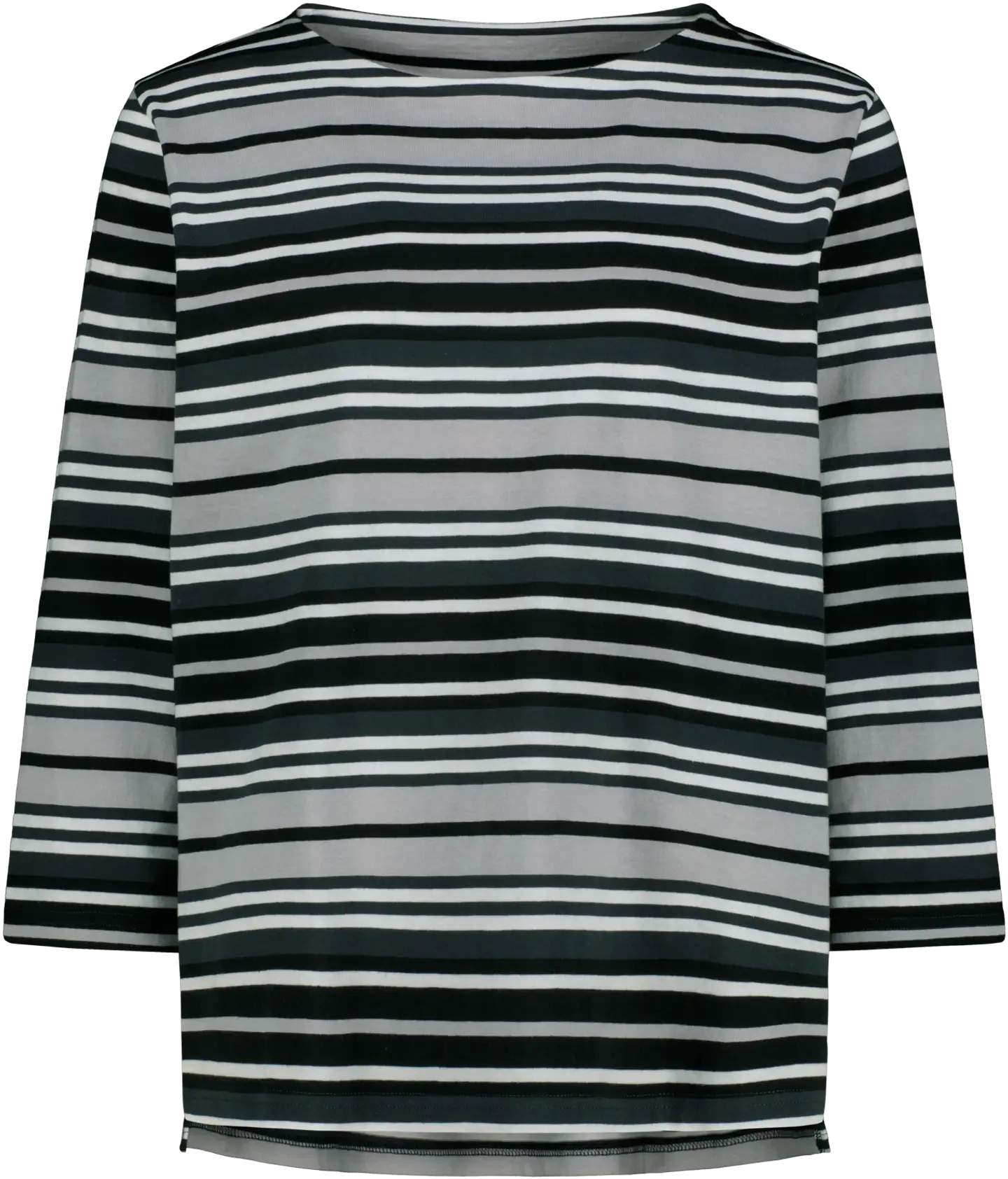 Reino&Aino naisten raitapusero - Grey stripe - 1