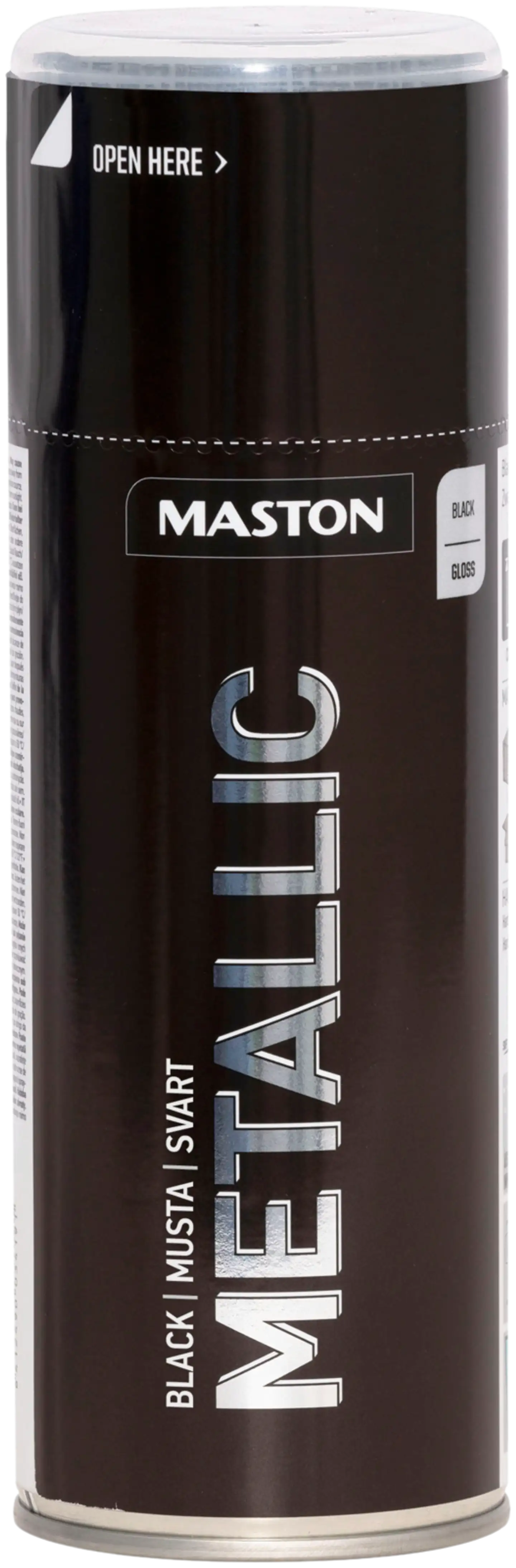 Maston spraymaali Metallic 400 ml musta