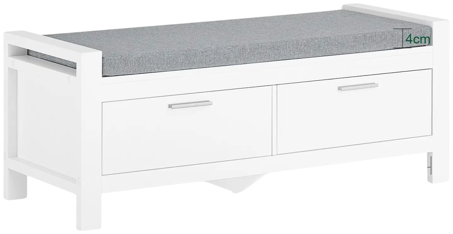 SoBuy kenkäpenkki valkoinen FSR74-W - 3
