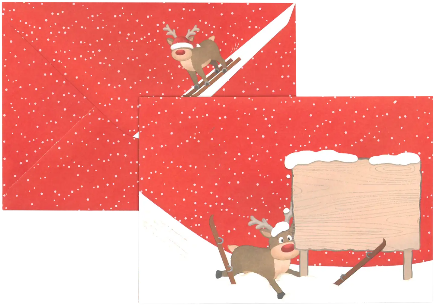 J.K. Primeco C6/10 Kirjekuori joulueläimet punainen