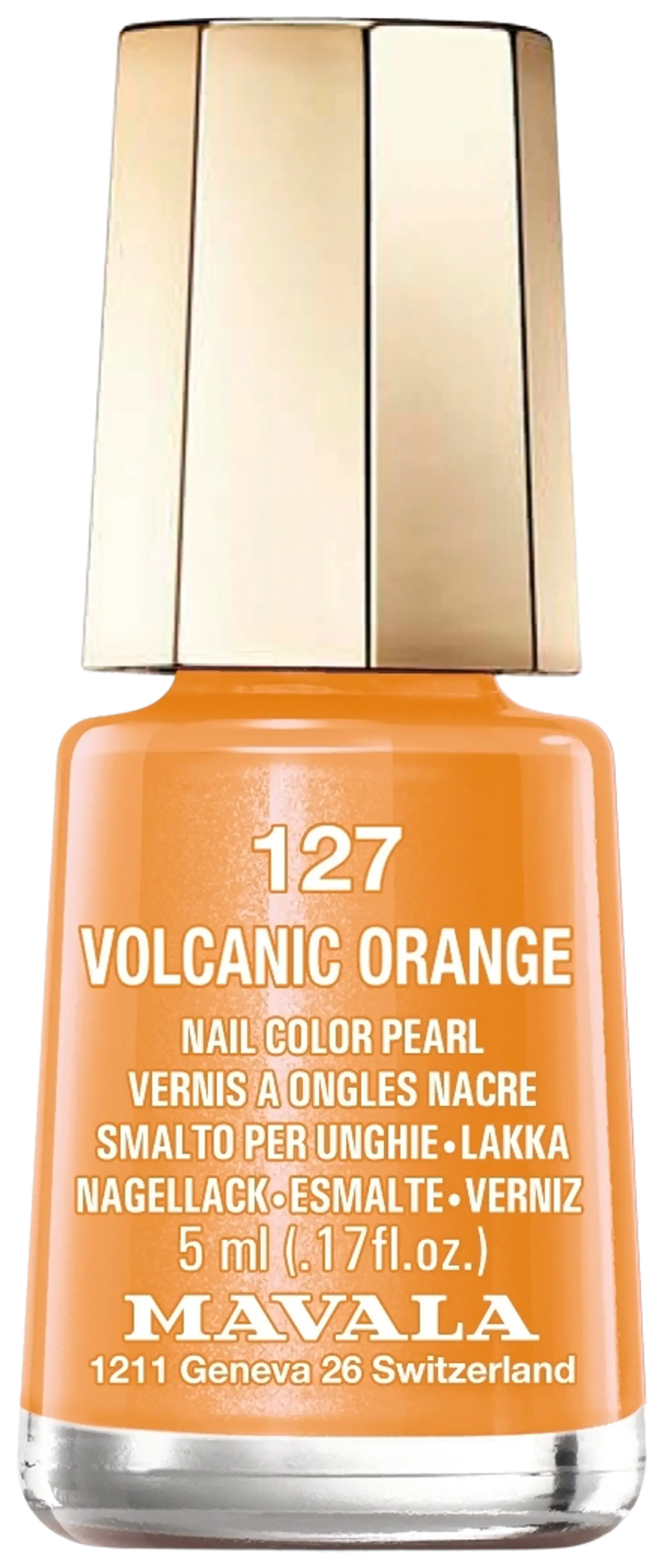 Mavala 5ml Nail Polish 127 Volcanic Orange kynsilakka