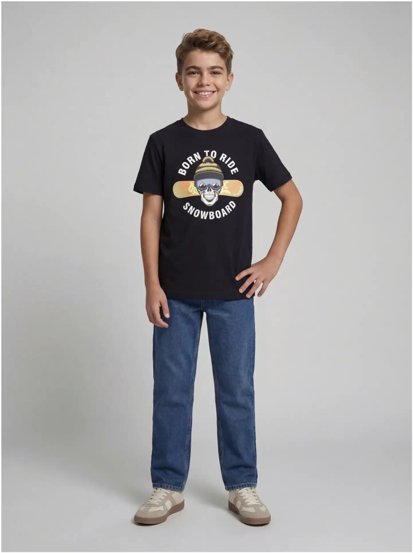 JJ REBEL JUNIOR lasten t-paita - Black - 3
