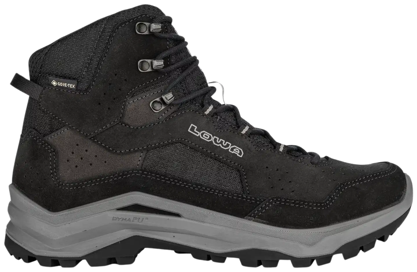 Lowa miesten Mid-vartinen ulkoilu- ja vaelluskenkä Ventierra GTX Mid - Black/Grey