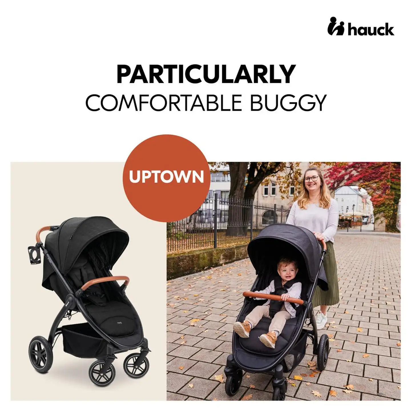 Hauck rattaat Uptown musta - 17