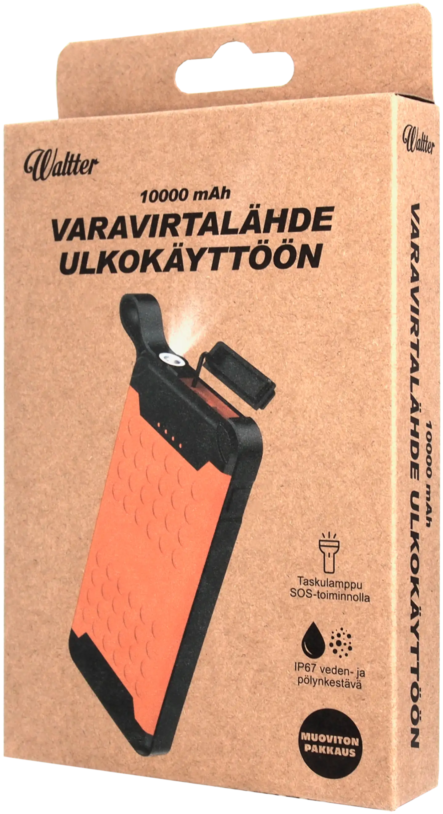 Waltter Eco 10000mAh virtapankki ulkokäyttöön - 2