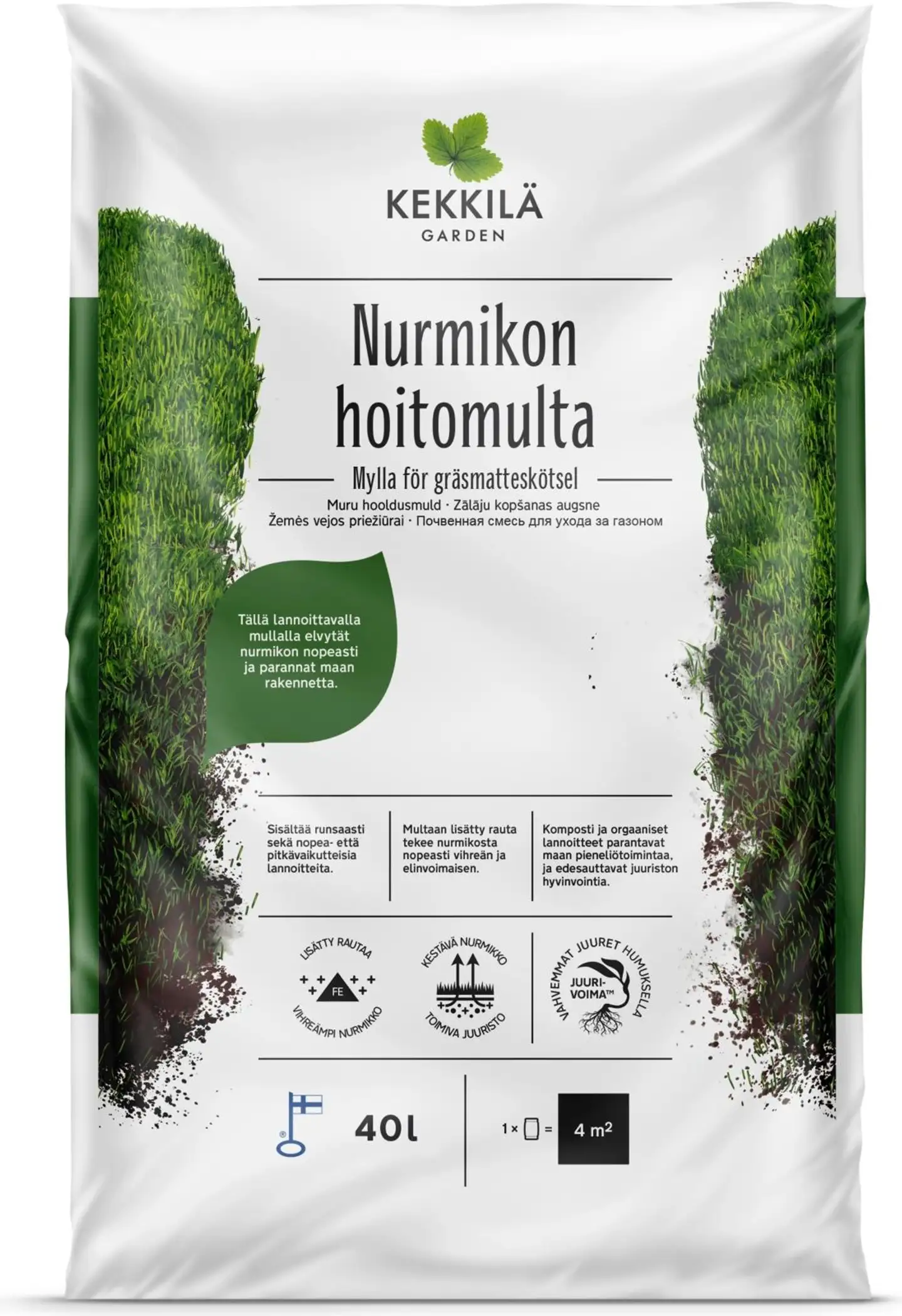 Kekkilä Nurmikon hoitomulta 40 l