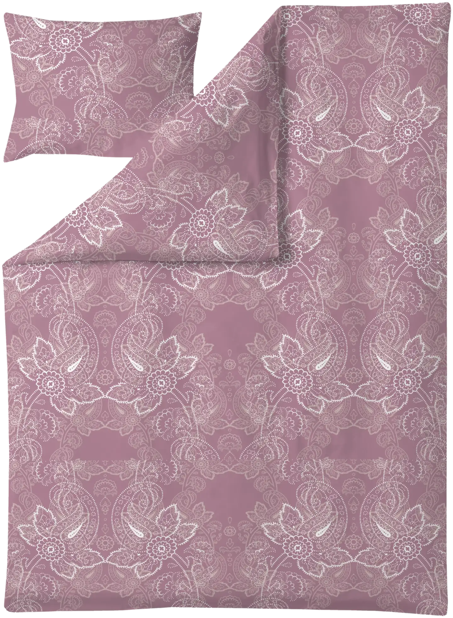 Finlayson satiini-tencel pussilakanasetti  Viktoria 150X210+50X60 malva - 1