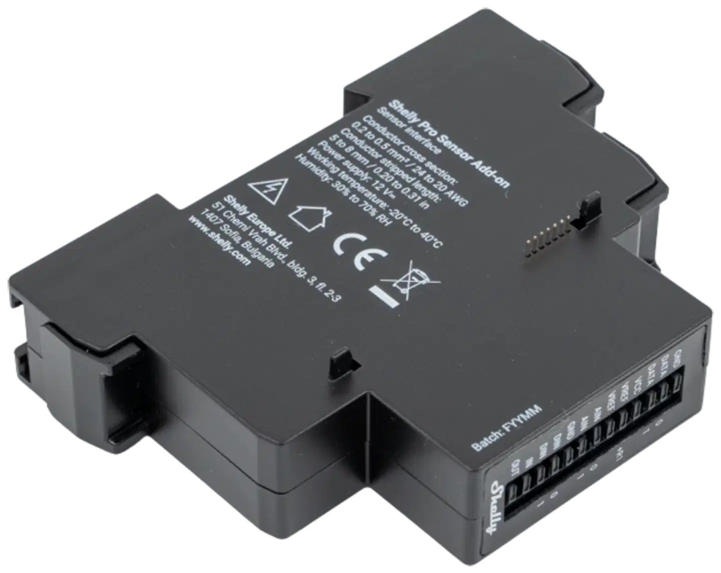 Shelly PRO Sensor Add-on - Anturilisäosa Shelly Pro -laitteille - 2
