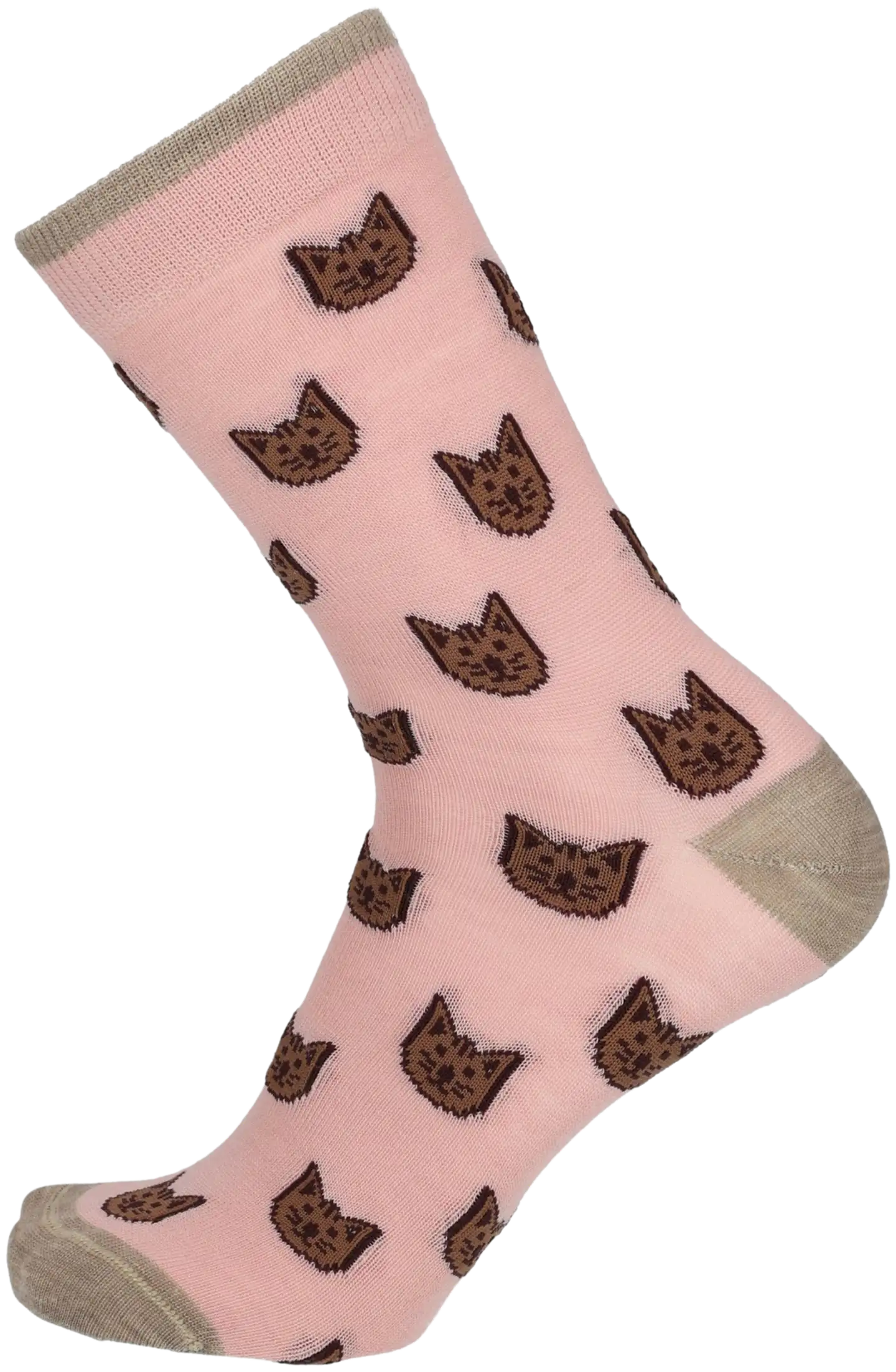 Sukkamestarit naisten merinovillasukat Kisu - Soft pink - 3