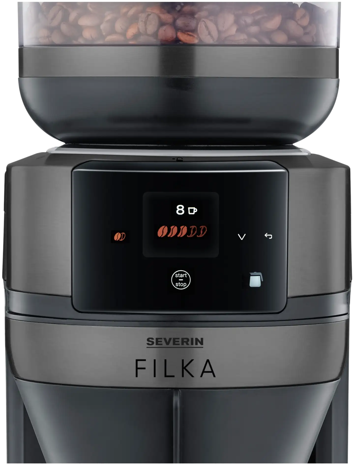Severin kahvinkeitin termoskannulla KA4855 Filka Dark Inox - 6