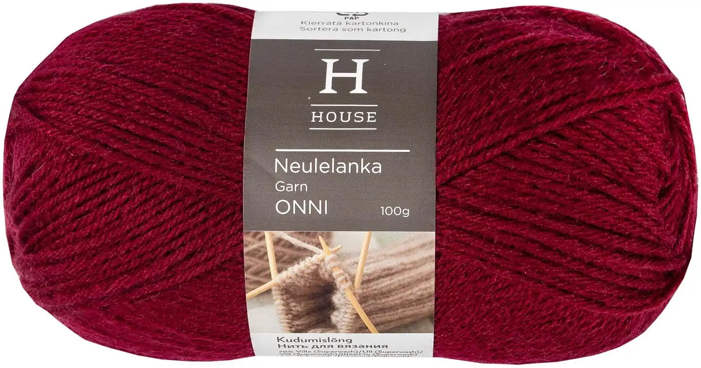 House neulelanka Onni 100 g - BURGUNDY