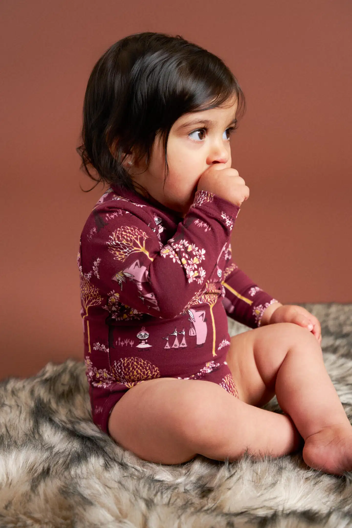 Muumi vauvojen body Vilijonkka 593261 - burgundi - 6