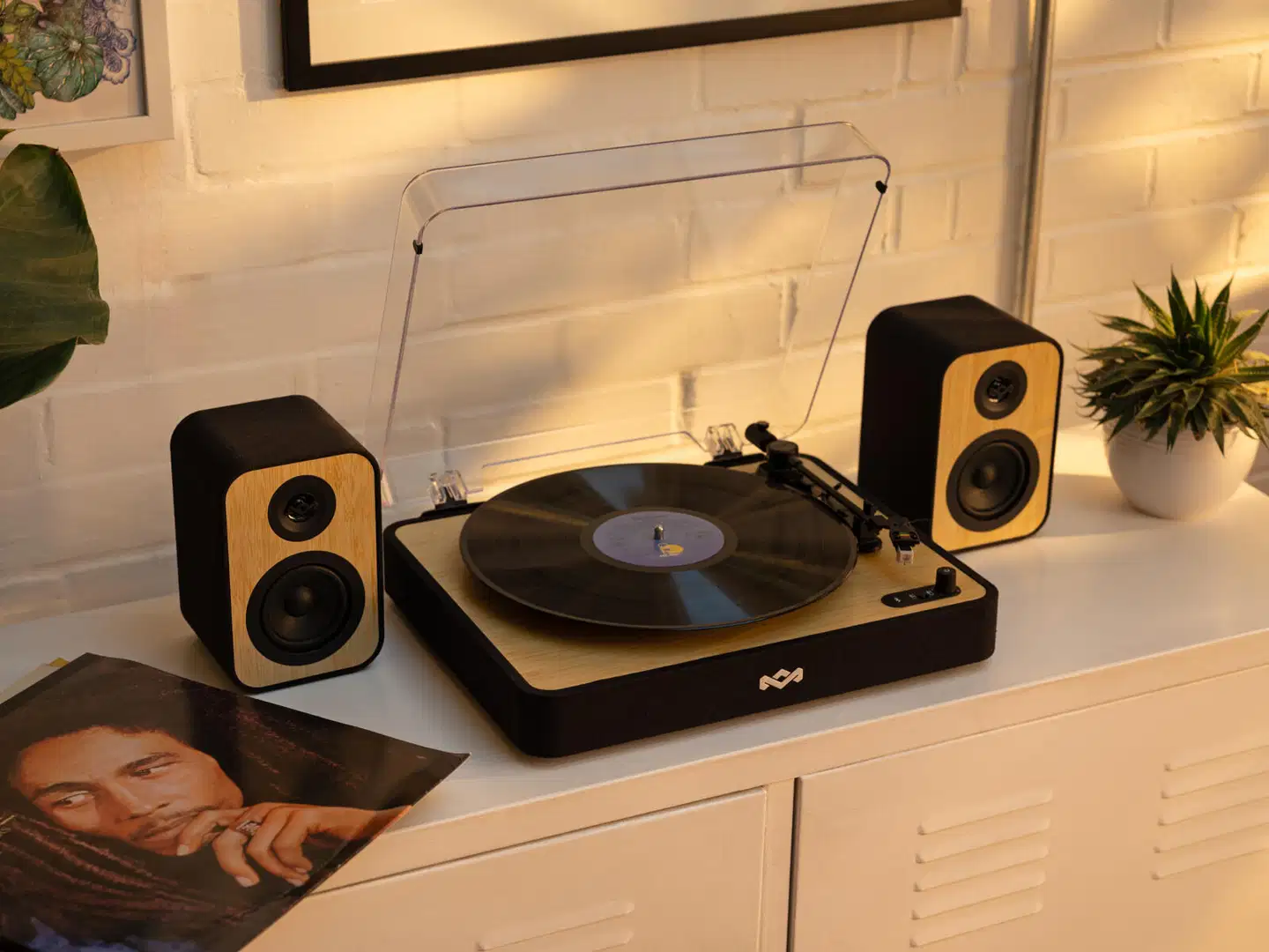 House of Marley levysoitin & kaiutin paketti Revolution Stereo, musta/puu - 8