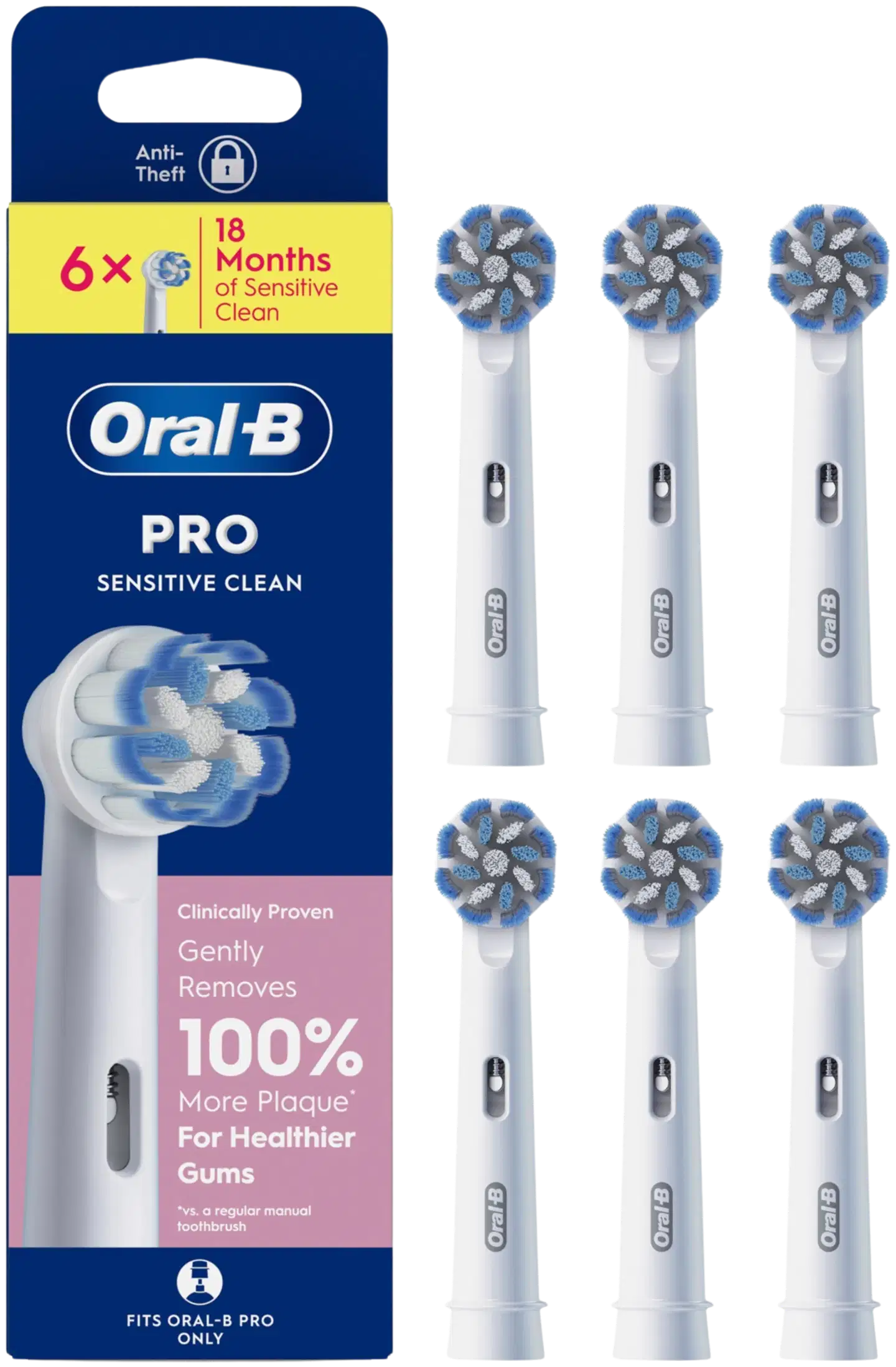 Oral-B Pro Sensitive Clean vaihtoharja 6kpl - 1