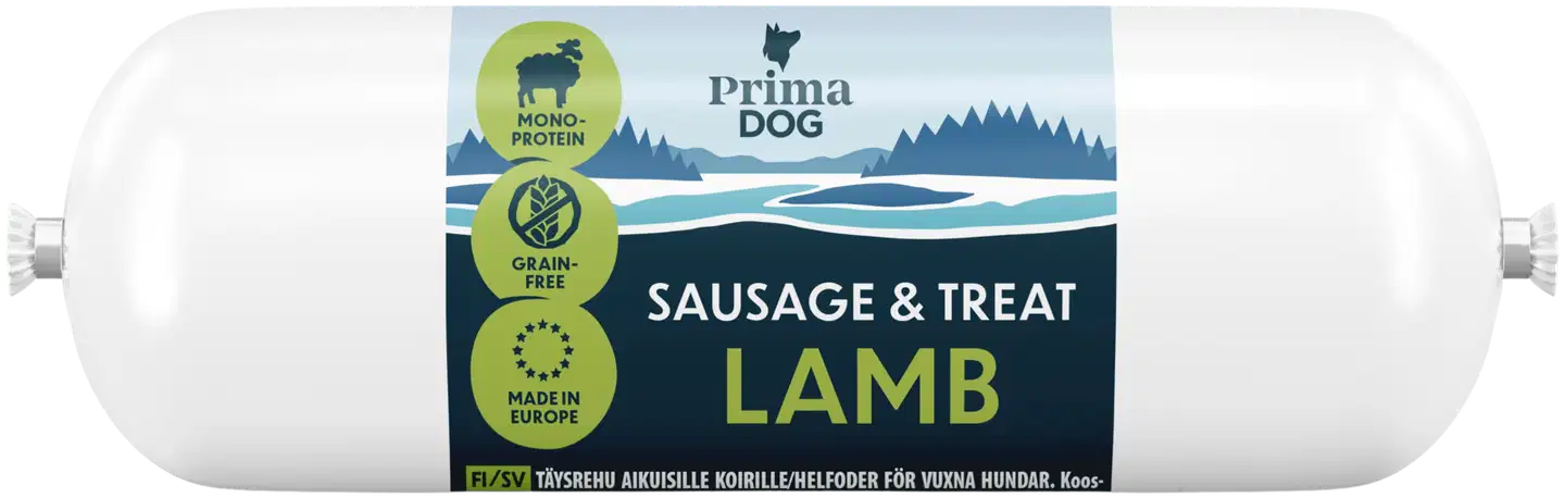 PrimaDog Treenimakkara Lammas 80 g