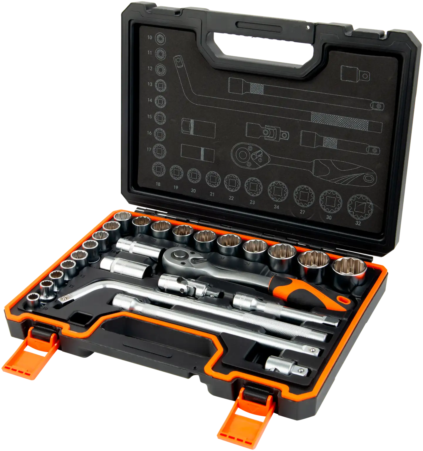 Kendo hylsysarja 1/2" 26-osainen - 1