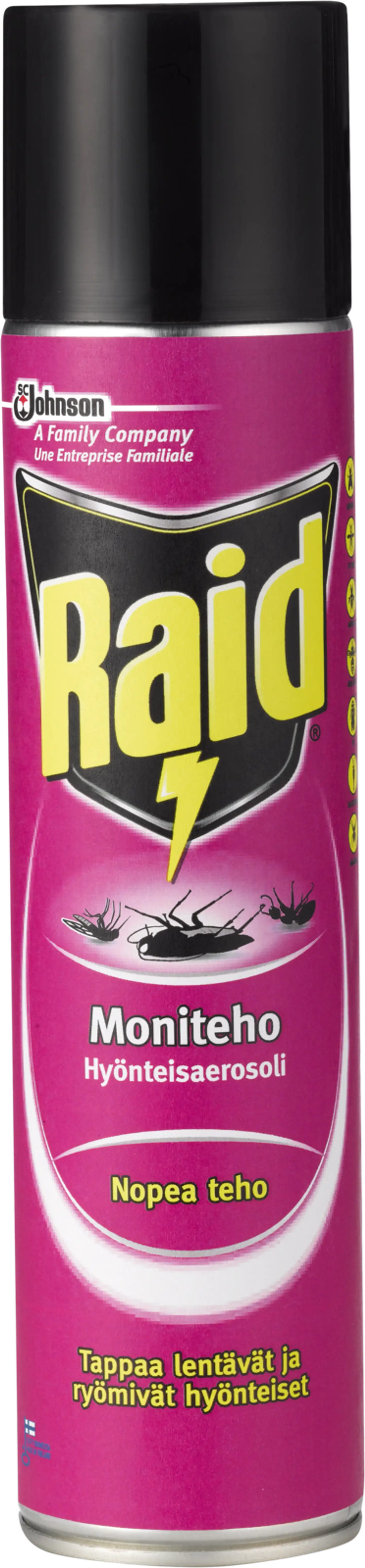 Raid Moniteho hyönteisaerosoli torjunta-aine 400ml